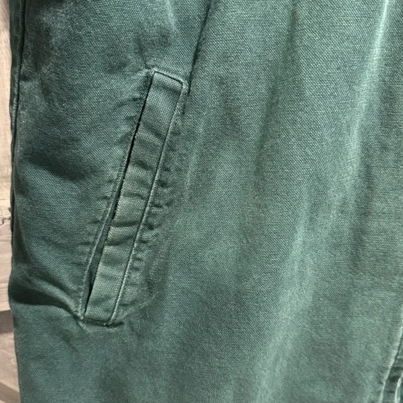 Men’s size L vintage Woolrich hunter green Sherpa lined barn coat with zipper - Picture 3 of 6